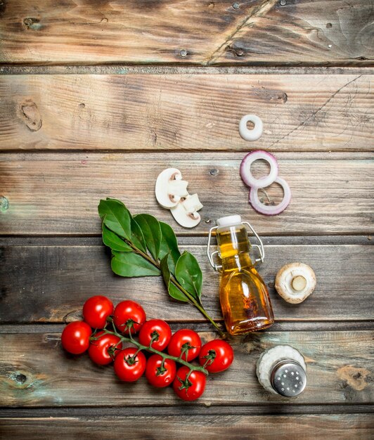 Ingrediente proaspete aranjate